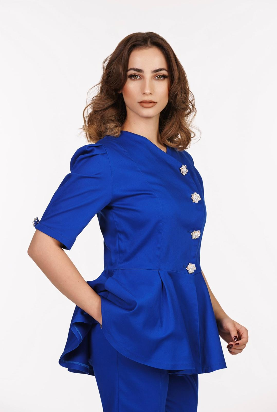 Bluză medicală Royal Blue