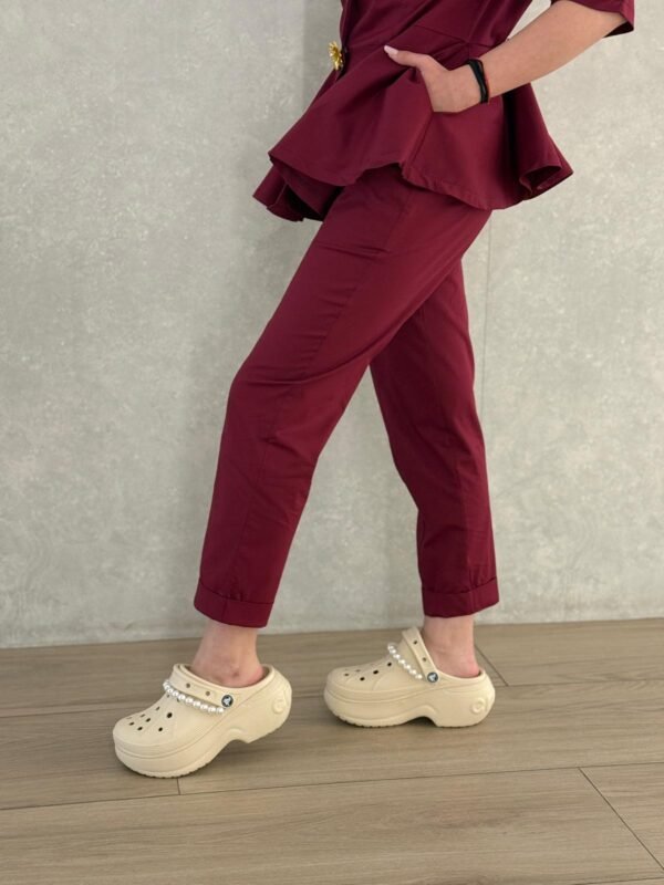 Costum medical Royal Burgundy - imagine 4